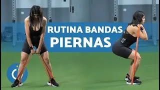 3 EJERCICIOS con BANDAS ELÁSTICAS PIERNAS 🦿 Ejercicios para Muslos con Bandas Elásticas