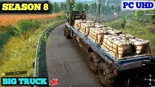 Snowrunner  Seasion #8 Send Pacage Delivery/Medium Log Missions With Big Truck/ लाइव देखना न भूले