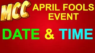 MCC SCUFFED DATE & TIME ANNOUNCED