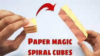 How to make paper magic spiral cubes | Paper crafts easy