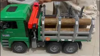 Unboxing Bruder 2769 MAN TGA Timber Truck Loading Crane #bruder #br&uuml;der #brudertruck