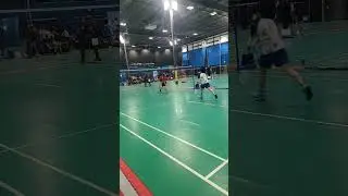 Playing at a game in Battledore  #badminton #badmintoncanada #shorts