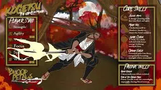 Game Character screen concept - Kogetsu
