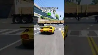 Which Car Can Pass Through a Moving Truck With the Least Damage?