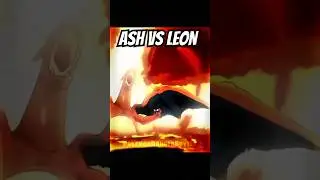 Pokemon ash pikachu vs leon charizard #ashpikachu #leon 🥶😈☠️🥀