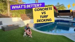 What&rsquo;s a better decking option around the pool? Concrete vs Turf