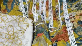 Zafira silk with heavy party wear suit order now 9053358074 Pinki Gulia