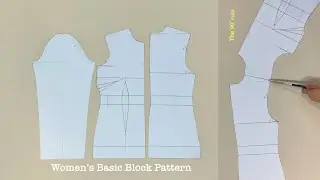 Women’s Basic Bodice and Sleeve Block | Custom Measurements | Rập nữ cơ bản theo số đo riêng