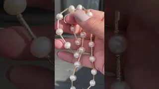 Modern 14ct Yellow Gold And Freshwater Pearl Necklace