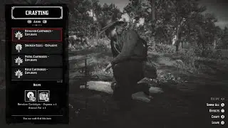 Red Dead Redemption 2 Chapter 4 Part 15 Crafting Shotgun Shell's