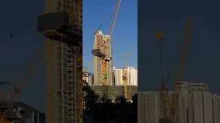nice weather starting working using long crane technology #bisdakindayjoefe #hightechnoloy