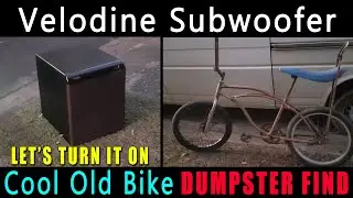 Velodyne CHT-12QR Subwoofer. Dumpster find turn on. Faulty or need repairs? Old school Dragster bike