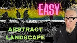 Let the PAINT and WATER paint for you 🎨 #abstractlandscape #watercolor 