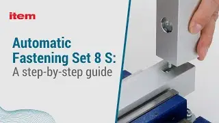 How do you install the Automatic Fastening Set 8 S in profiles with open or closed t-slots 8?