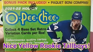 2021-22 O-Pee-Chee Hockey Blaster Box! Nice Rookie Yellow TallBoys!