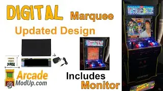 Arcade1Up LCD Marquee Mod   UPDATED!