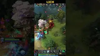 LICH VERY STRONG!  #dota2 #dota2highlights #shorts #liche #akarasdota2