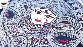 Hindu Goddess Durga Doodle Art | Maa Durga  Zentangle Art/Mandala Art | Art Print | CraftsLane