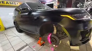 Glow In Dark &ldquo;Reflective&rdquo; Caliper Wrap on Range Rover &bull; PINK! 