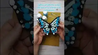 🛑🛑 Last Minute Easy Summer Craft for Kids 🦋 Squish Painting Butterfly #kidsactivities #easycraft