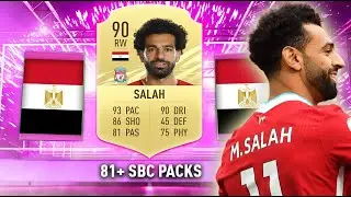THIS IS WHAT I GOT IN 10X 81+ DOUBLE UPGRADE PACKS! #FIFA21#UT OMFG 90 RATED SALAH PACKED !