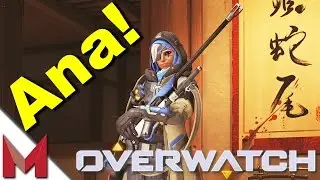 OVERWATCH GAMEPLAY - ANA GAMEPLAY!! NEW HERO - Ep14