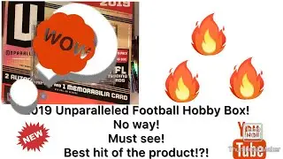 2019 Unparalleled Football Hobby Box! No way! Must see! Best hit of the product!?!