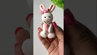 🐰Bunny  💖 #clayart #diy #shortvideo #shorts #satisfying #rabbit #trending