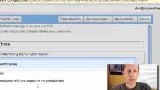 Create a Web Form Using Google Docs - Video Tutorial