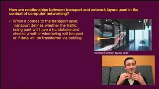 What is the relationship between transport and network layers?