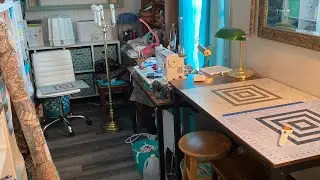 Tour of my tiny sewing room updated