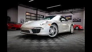 2013 Porsche 911 Carrera! Platinum Silver Metallic! Ultra Rare 7 Speed Manual! Bone Stock!