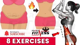 8 Best Standing Exercises Belly Fat Workout To Lose Weight🔥Fast At Home
