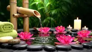 Peaceful Zen Therapy Ambience Bamboo Fountain with Candlelight for Healing, Meditation & Restful Sle