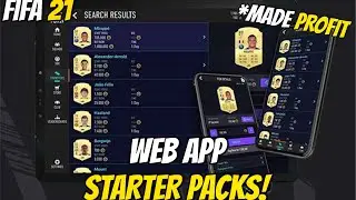 FIFA 21 - FUT WEB APP IS LIVE! MY ULTIMATE TEAM STARTER PACKS! WE MADE SOME PROFIT!