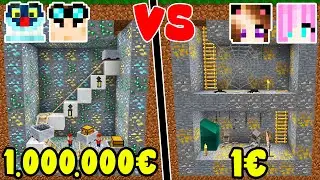 COSTRUISCO LA MINIERA DA 1&euro; SU MINECRAFT! 🚧