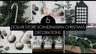 CHRISTMAS DOLLAR STORE DIYS | Современные скандинавские рождественские украшения