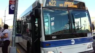 Long Island Bus : Orion VII Next Generation CNG 1741 On The N22 @ 179th Street Subway Station