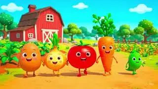 Five Little Vegetables Jumping On The Bed Song for Kids by Bob Chugga Ching