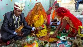 Indian Bagheli Shadi Rajneesh Sang Aanchal Ka Vivah Jaimala & Chadav Ki Rasam #weddingvideo