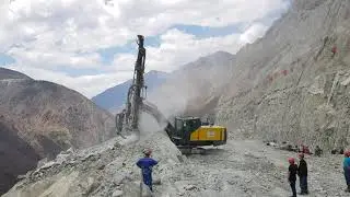 PowerROC T40 drilling in Construction site (Power plant)