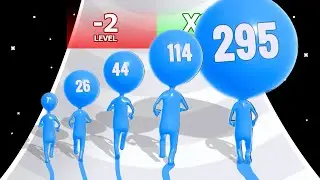BALLOON MAN RUN: Level Up Man Runner - Max Level (Number Games)