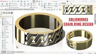 SolidWorks Tutorial | Step-by-Step Realistic Chain Ring Modeling