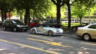 Morgan Aero 8 on the road in Hamburg