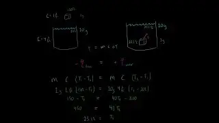 Калориметрия. Удельная теплоемкость q = mct. СУПЕР ПРОСТО. Химия теплового равновесия.