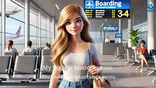 Ingl&ecirc;s essencial para embarque no aeroporto ｜Travel English (Portuguese)