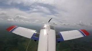 Czech planes. Aerobatics. Zlin-142, spin.