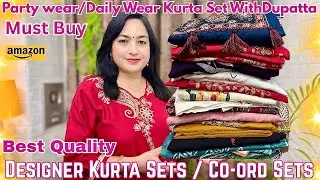 ❤️Designer Co-ord Sets /Party wear Kurta sets #amazon #amazonfinds #kurtasets @ashigautam 