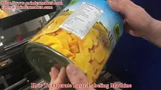 How to operate paste labeling machine
