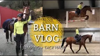 BARN VLOG | Finally jumping again + tack haul! [Feb'19]